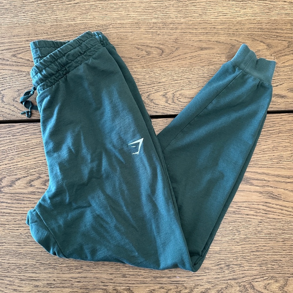 Green gymshark joggers